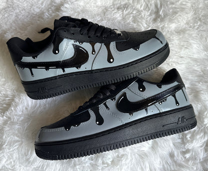 Air Force 1 goteo gris custom