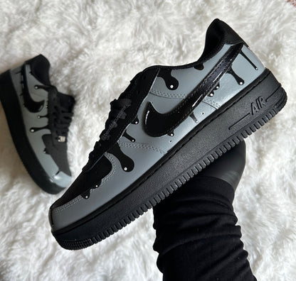 Air Force 1 goteo gris custom