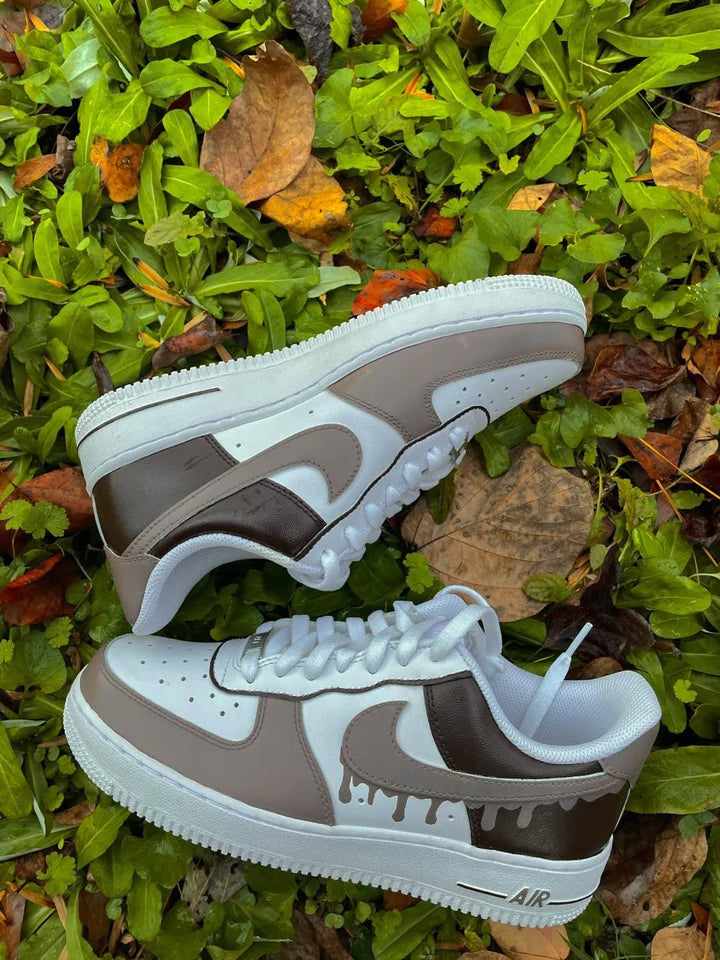 Air Force 1 goteo cafe custom