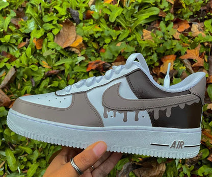 Air Force 1 goteo cafe custom