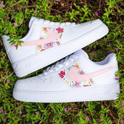 Air Force 1 Flores rosas custom