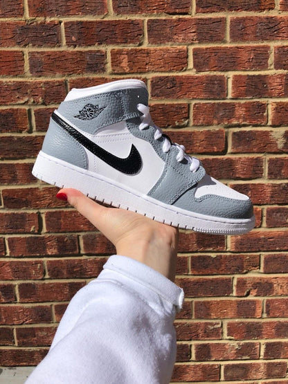 Jordan 1 gris & negro AJ1 custom