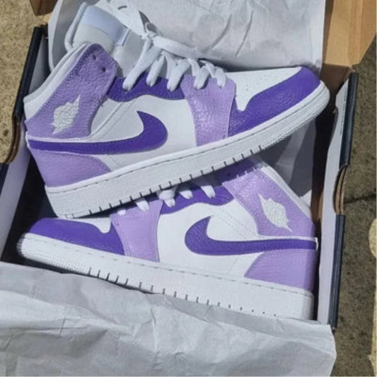 Jordan 1 lila y morado custom