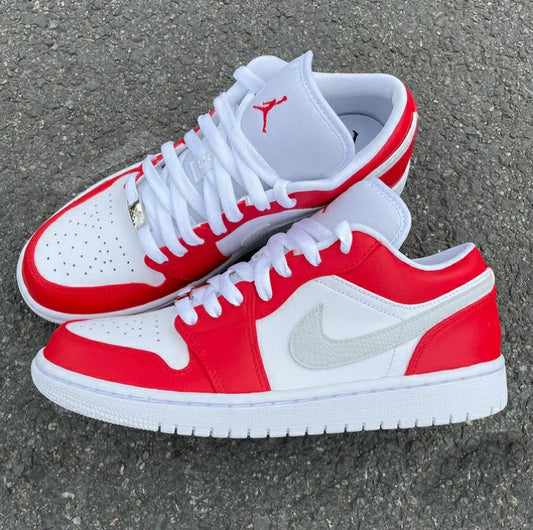 Jordan 1 low rojo & gris