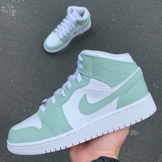 Jordan 1 verde menta custom